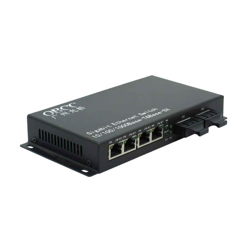 千兆2光4電光纖收發器 千兆2光4電光纖收發器