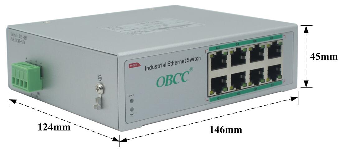工業交換機|產品尺寸